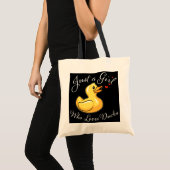 Tote Bag Drôle Canard Juste Une Fille Qui Aime Les Canards (Devant (produit))