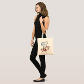 Tote Bag Drôle Cartoon Cochon Chef avec Casquette