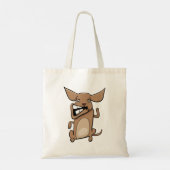 Tote Bag Drôle Cartoon fou chien Hilarious mignon animal an (Dos)