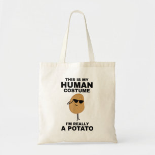 Tote Bag Drôle C'est mon costume d'humain Je suis vraiment