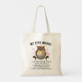 Tote Bag Drôle Chouette Grumpy Dit (Dos)