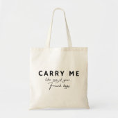 Tote Bag Drôle Citation Française Filles (Devant)