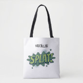 Tote Bag Drôle comique pop art splat typographie (Devant)