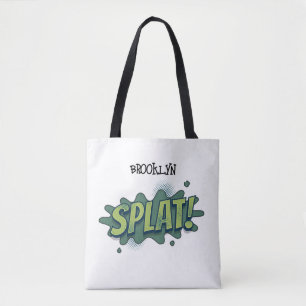 Tote Bag Drôle comique pop art splat typographie
