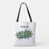 Tote Bag Drôle comique pop art splat typographie (Dos)