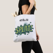 Tote Bag Drôle comique pop art splat typographie (De près)