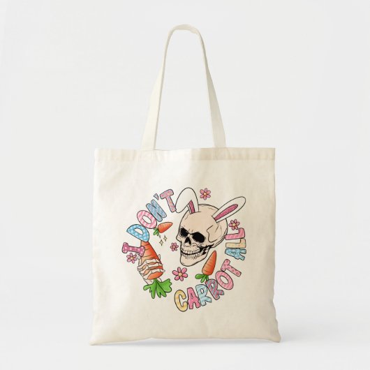 Tote Bag Drôle crâne de Pâques (Devant)