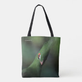 Tote Bag Drôle Curieux Guinée Turaco Oiseau Vert (Dos)