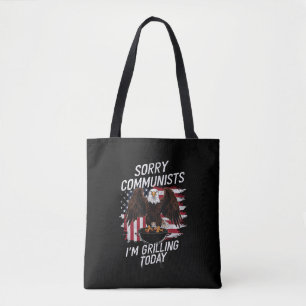 Tote Bag Drole de communistes désolé je fais un barbecue au