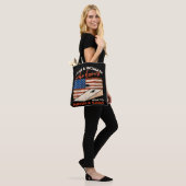 Tote Bag Drôle de Cornhole Drapeau Américain Cornhole (Sur le modèle)