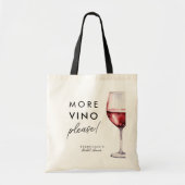 Tote Bag Drôle de "Encore du vin s'il vous plaît" Enterreme (Devant)