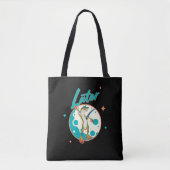 Tote Bag Drôle de Gecko Plus Tard Humour de Procrastination (Devant)