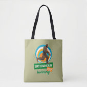Tote Bag Drôle de motivation de course de Bigfoot (Devant)