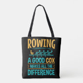 Tote Bag Drôle de remorquer un bon cox fait toute la différ (Dos)