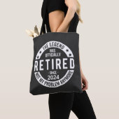 Tote Bag drôle de retraite 2024 (De près)