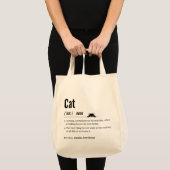 Tote Bag Drôle définition de chat Noir et blanc Parents de  (Devant (produit))