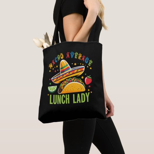 Tote Bag Drôle Déjeuner Lady Cinco De Mayo Tacos Cuisine Me (De près)