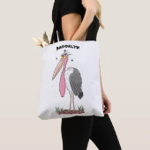 Tote Bag Drôle dessin animé de cigogne en marabou (De près)