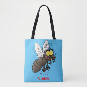 Tote Bag Drôle dessin animé d'insecte de la mouche à cheval