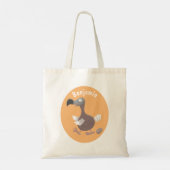 Tote Bag Drôle dessin animé d'oiseau de dodo (Dos)