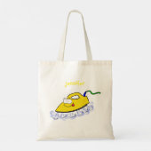 Tote Bag Drôle dessin animé linge de fer (Dos)