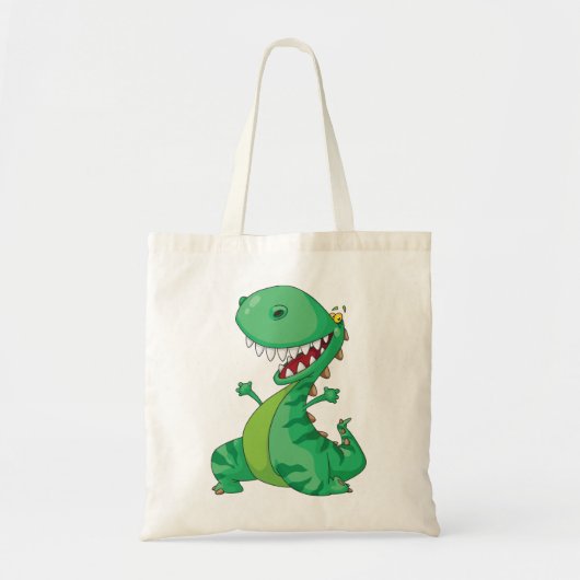 Tote Bag Drôle Dinosaure Dinosaure Roaring T-Rex (Devant)