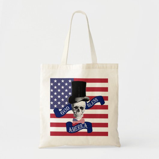 Tote Bag Drôle drapeau américain (Devant)
