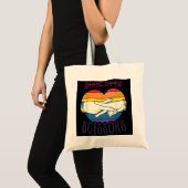 Tote Bag Drôle Drôle Lesbienne Pride Drapeau Rock Ciseaux d (Devant (produit))