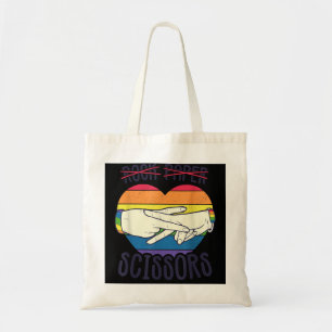 Tote Bag Drôle Drôle Lesbienne Pride Drapeau Rock Ciseaux d