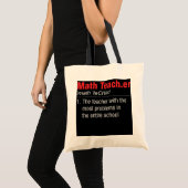 Tote Bag Drôle Enseignant De Définition De Mathématiques Av (Devant (produit))
