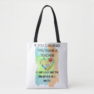 Tote Bag Drôle Enseignement Fourre-tout Cadeau Pour Enseign