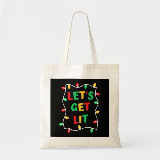 Tote Bag Drôle Faisons-nous Lit Noël (Devant)