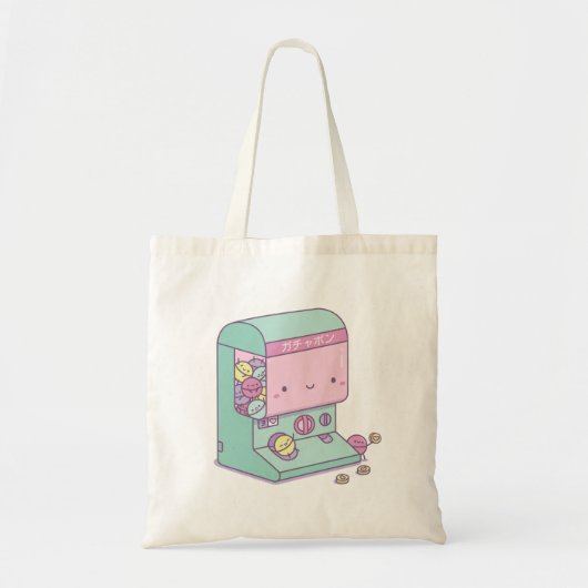 Tote Bag Drôle Gachapon Capsule Toy Machine Échapper Doodle (Devant)