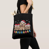 Tote Bag Drôle Golden Retriever Christmas Chien Chien Chien (De près)
