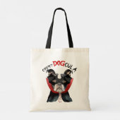 Tote Bag Drôle Halloween Boston Terrier Chien Trick ou trai (Dos)