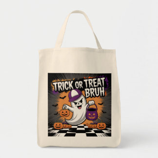 Tote Bag Drôle Halloween fantôme & Citrouilles