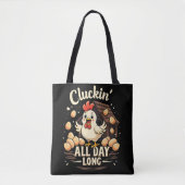 Tote Bag Drôle Humour de poulet Rustique vie agricole Jeu d (Devant)