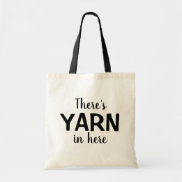 Tote Bag Drôle Il y a YARN ici Tricot Crochet