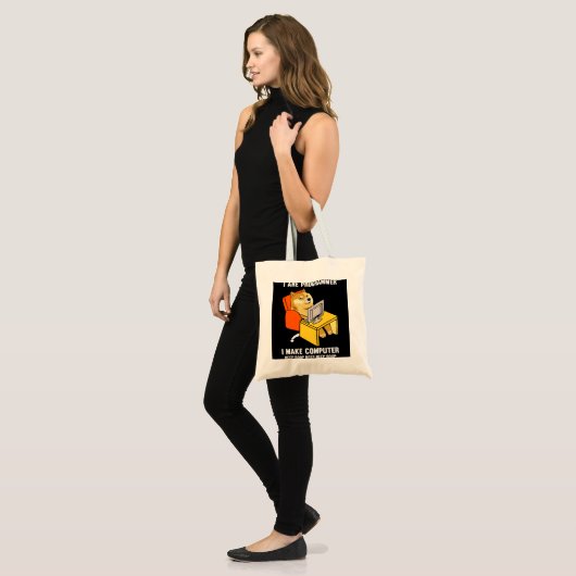 Tote Bag Drôle Je suis Programmeur Programmer Coding Nerd S (Devant (modèle))