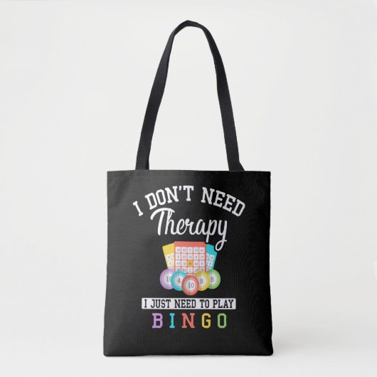 Tote Bag Drôle Joueur de Bingo Plaisanter (Devant)