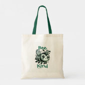 Tote Bag Drôle KINDNESS BEE Leaf Green (Dos)
