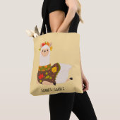 Tote Bag Drôle Llama Turquie Thanksgiving (De près)