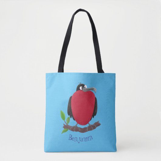 Tote Bag Drôle magnifique dessin animé de frégate (Devant)