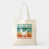 Tote Bag Drôle Mangeons Ponctuation Enfants Sauve des vies (Dos)
