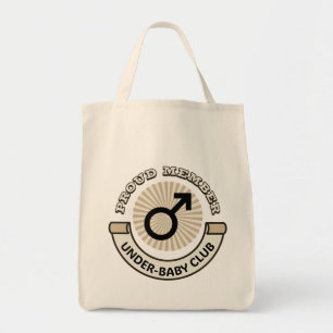 Tote Bag Drôle "Membre fier du Club des moins-bébés"
