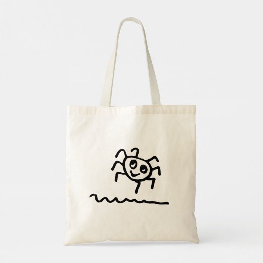 Tote Bag Drôle mignon araignées dans les masques visage Car (Dos)