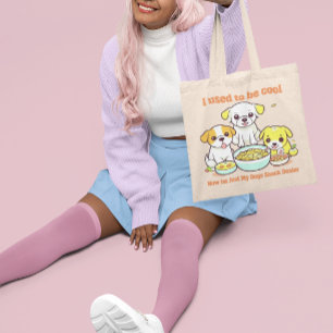 Tote Bag Drôle mignon chien maman canevas cadeaux shopping