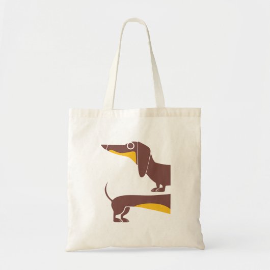 Tote Bag Drôle mignon dachshund pour parent chien long (Devant)