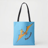 Tote Bag Drôle mignon dessin animé de pterodactyle volant o (Devant)