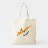 Tote Bag Drôle mignon dessin animé de pterodactyle volant o (Dos)